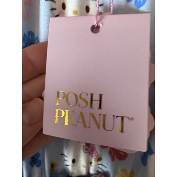 Posh Peanut Hello Kitty Springtime Girls Blue Summertime Shorts Romper 3T/4T NWT - Picture 14 of 15